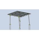 1 férőhelyes carport - napelemes autóbeálló bővítés