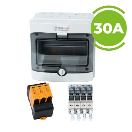 DC túlfeszültség és túláram védelmi szett 1 munkapont 2 sztring 30A