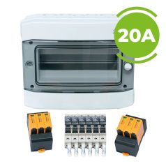   DC túlfeszültség és túláram védelmi szett 2 munkapont 3 sztring 20A