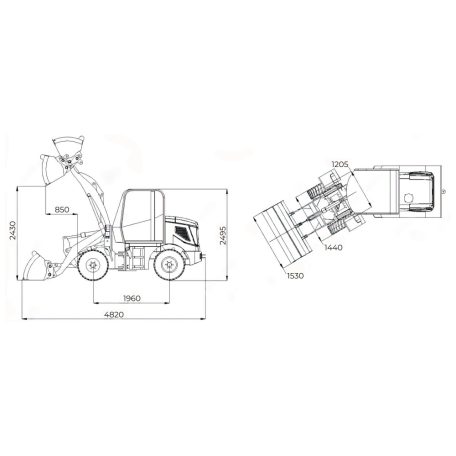 WATT-WL10D diesel mini rakodó(használt)