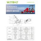 WATT-WT06E elektromos teleszkópos rakodó